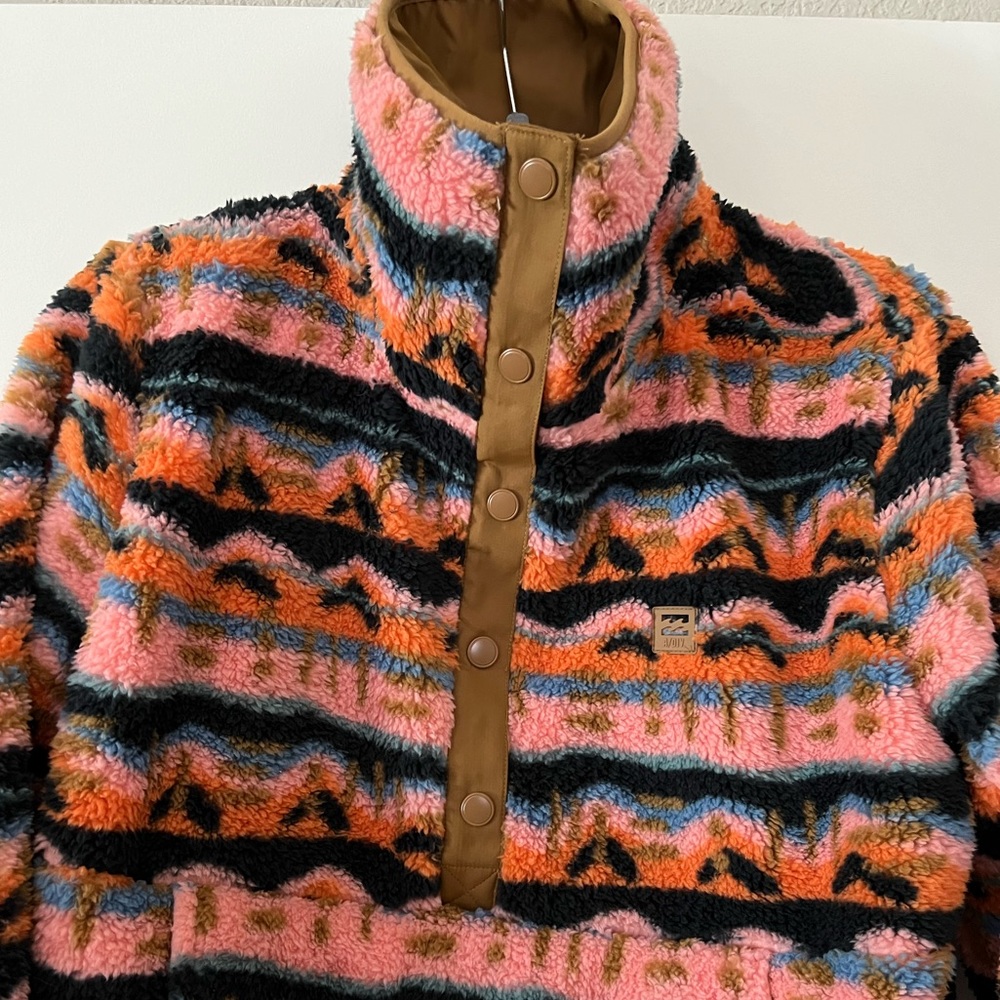 Billabong Cozy Fleece Sweater Jacket Size XL